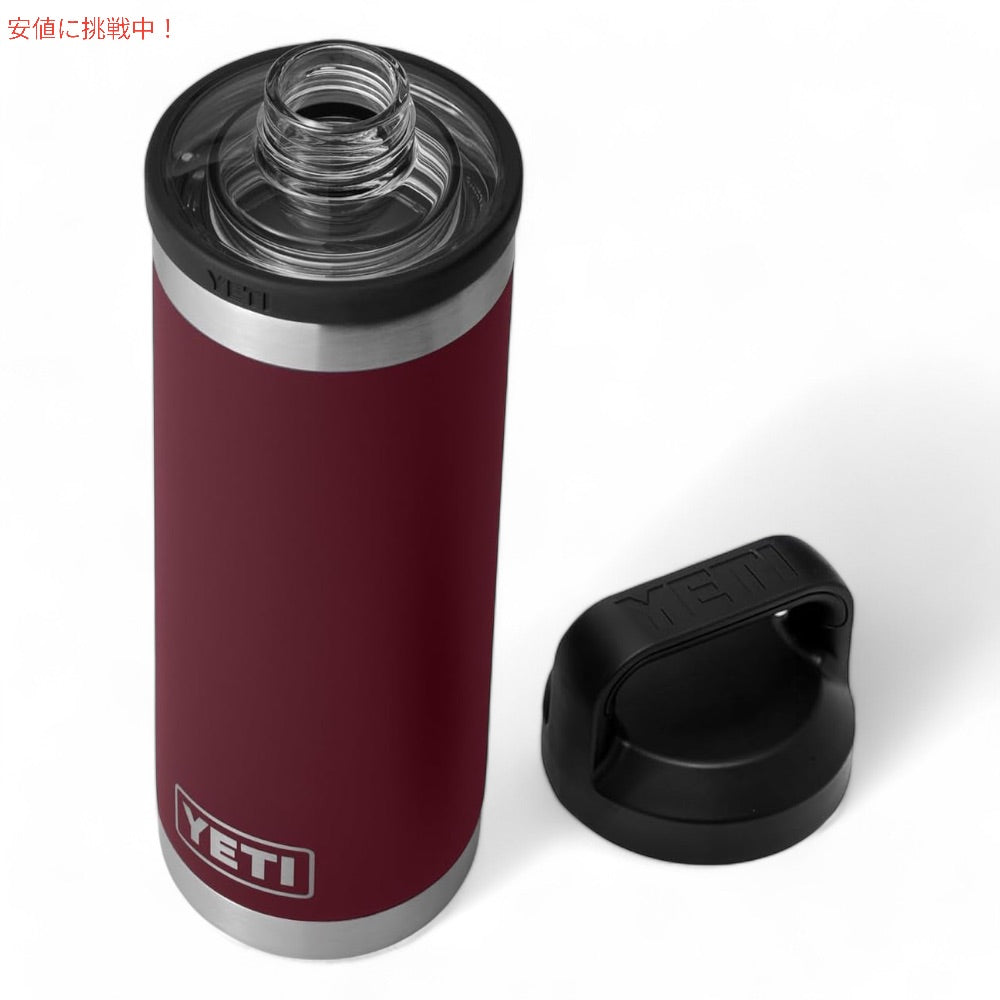 YETI イエティ ランブラー ボトル 18oz / 532ml チャグキャップ ワイルドバインレッド 水筒 保温 保冷 Rambler 18oz Bottle With Chug Cap Wild Vine Red 4