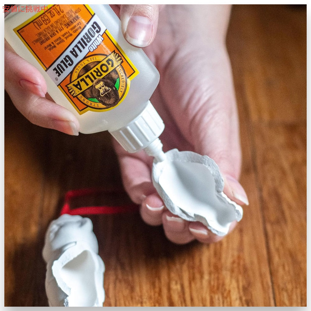 【3個セット】Gorilla ゴリラ ホワイト ゴリラグルー 59ml / 2 fl.oz. 防水 多用途 接着剤 補修 ボンド White Gorilla Glue 5201204 5