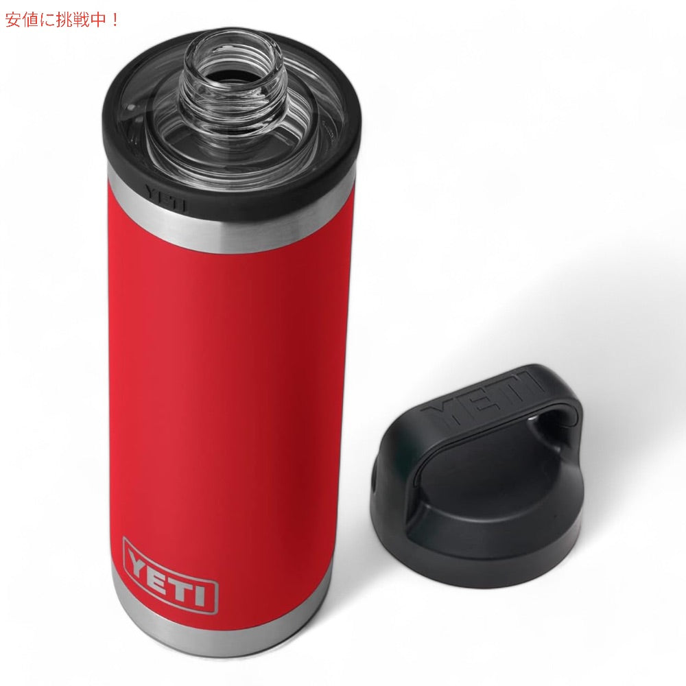 YETI イエティ ランブラー ボトル 18oz / 532ml チャグキャップ レスキューレッド 水筒 保温 保冷 Rambler 18oz Bottle With Chug Cap Rescue Red 6