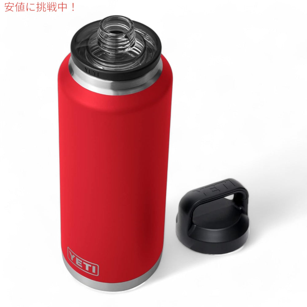 イエティ YETI ランブラー 46oz ボトル チャグキャップ付き レスキューレッド 1.36リットル Rambler 46 oz Bottle With Chug Cap Rescue Red 2