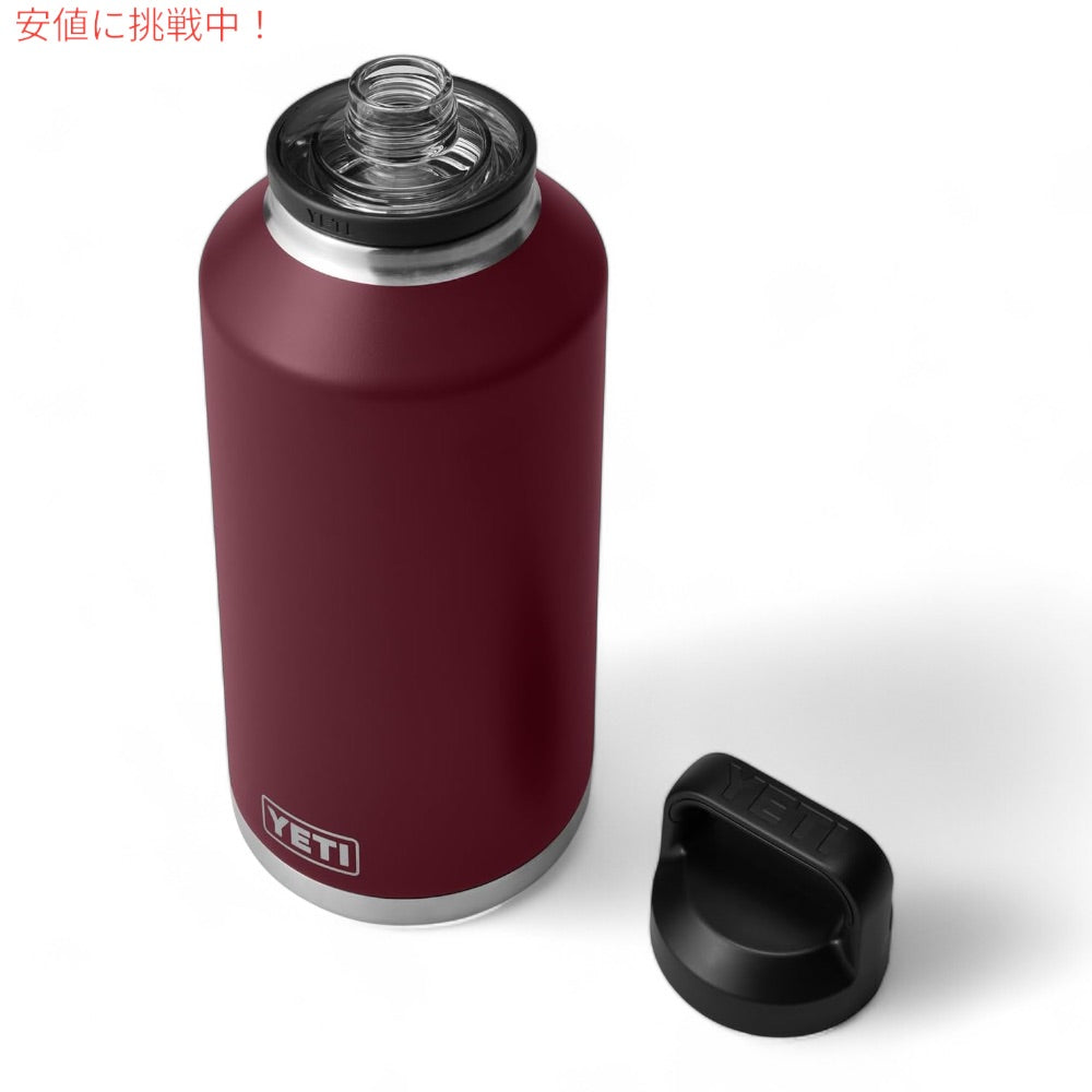 YETI イエティ ランブラー 64oz ボトル チャグキャップ付き 1.9リットル ワイルドバインレッド Rambler 64 oz Bottle With Chug Cap Wild Vine Red 4