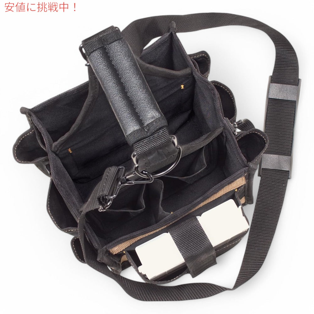 Custom Leathercraft カスタムレザークラフト 工具 道具 ツール 収納バッグ 25個のポケット 1526 25 Pocket Electrical and Maintenance Tool Carrier 2