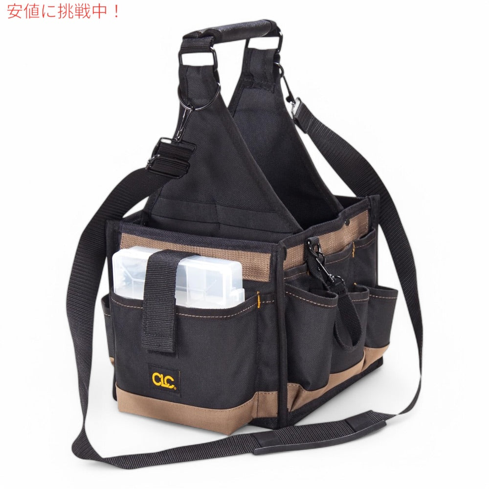 Custom Leathercraft カスタムレザークラフト 工具 道具 ツール 収納バッグ 25個のポケット 1526 25 Pocket Electrical and Maintenance Tool Carrier 4