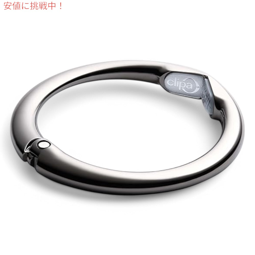 クリッパ Clipa バッグハンガー [ポリッシュドヘマタイト] 耐荷重15kg Bag Hanger Polished Hematite 2