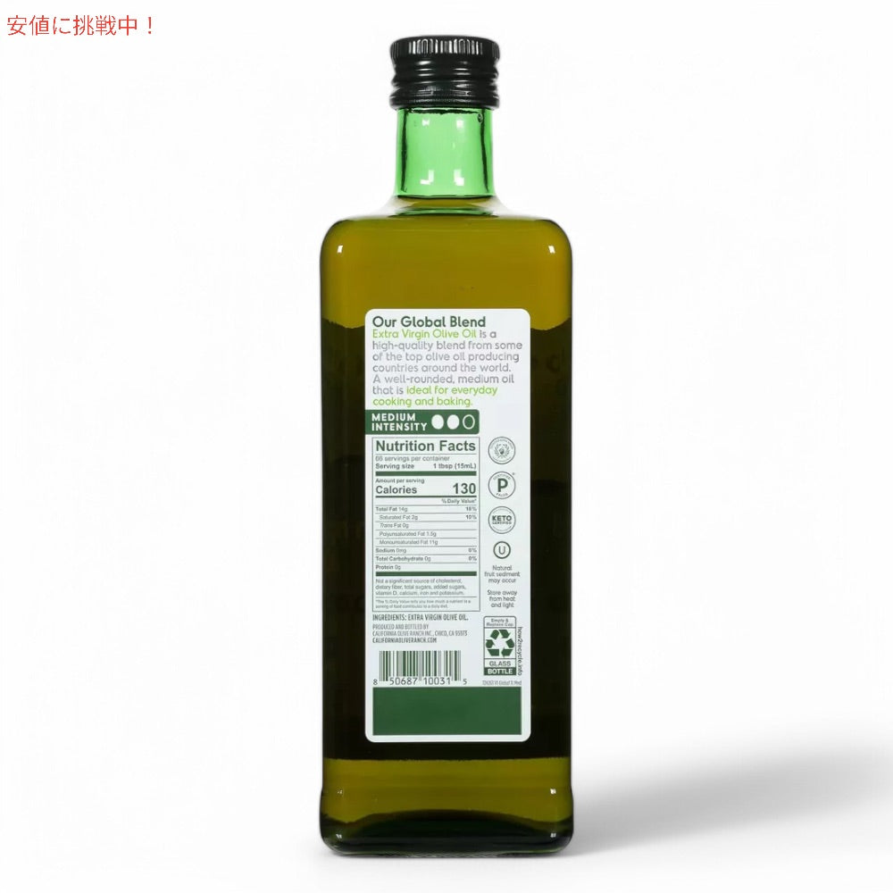California Olive Ranch カリフォルニアオリーブランチ エキストラバージンオリーブオイル グローバルブレンド 1000ml / 33.8oz  Extra Virgin Olive Oil 2