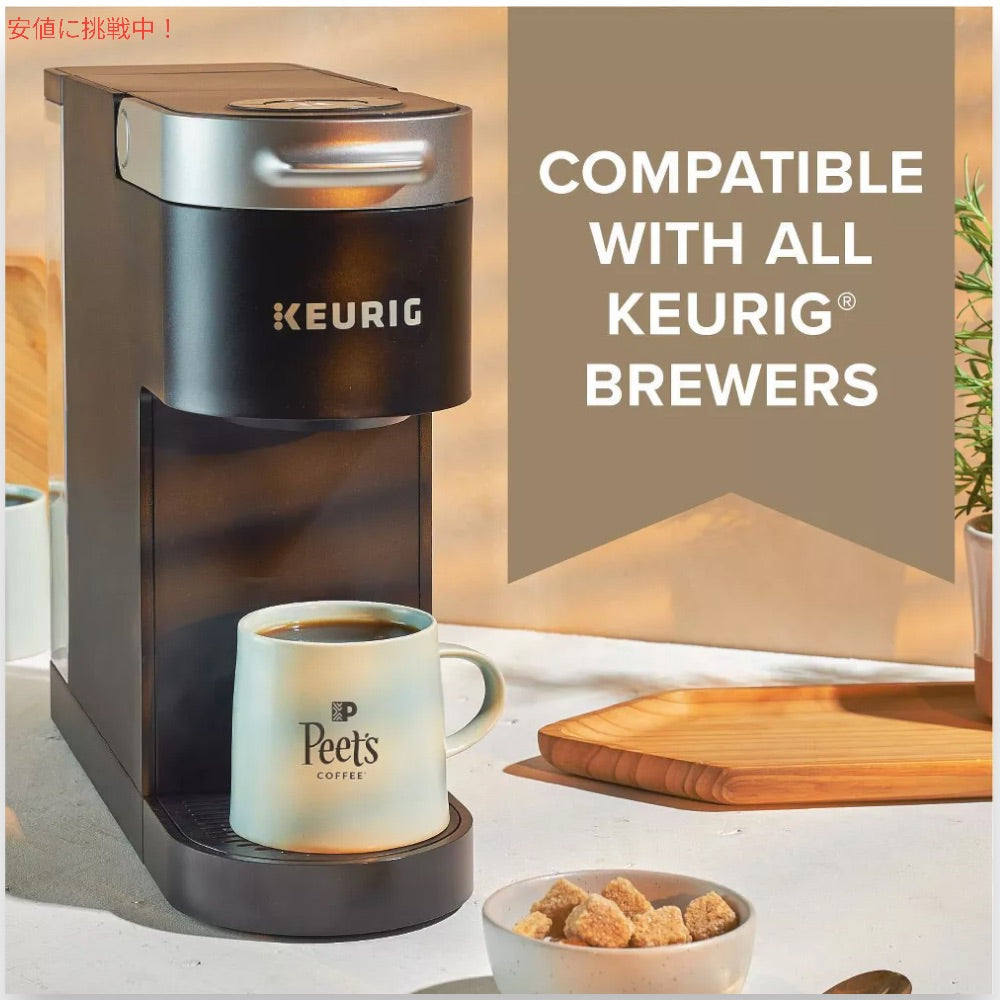 Peet's Coffee ピーツコーヒー フレンチロースト ダークロースト キューリグ Kカップポッド 22個入り シングルサーブ French Dark Roast Coffee K-Cup Pods 6