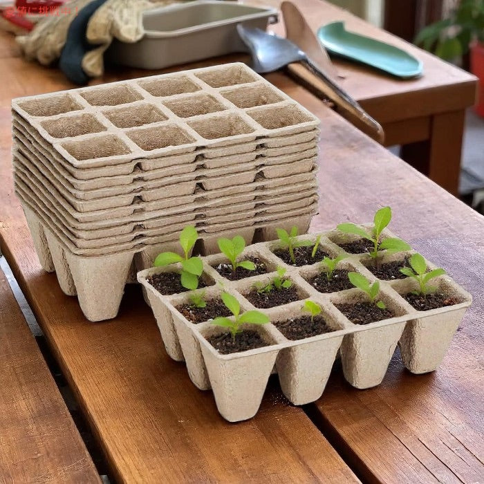 苗スタータートレイ 10個入り （合計120セル） プラグトレー 種まき 育苗 10 Packs Seedling Starter Trays 120 Cells 2