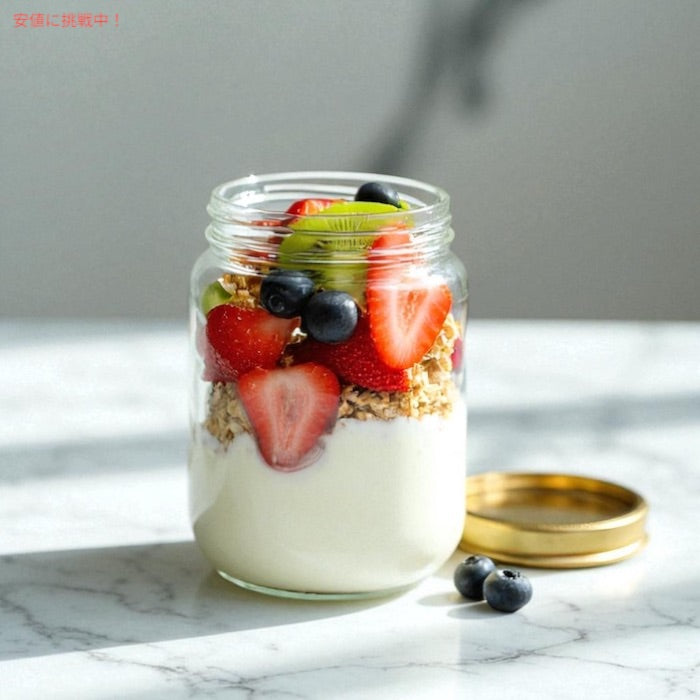 ガラス製 保存容器 10oz (300ml) 蓋付き [3個/6個/12個] ガラス容器 食品保存 DIYコスメ ギフト クラフト用品 化粧品 インテリア小物 Glass Jar with Lid 2