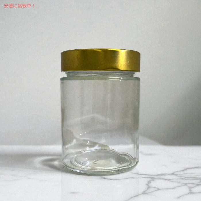 【12個セット】 ガラス製 保存容器 10oz (300ml) 蓋付き ガラス容器 食品保存 DIYコスメ ギフト クラフト用品 化粧品 インテリア小物 Glass Jar with Lid 4