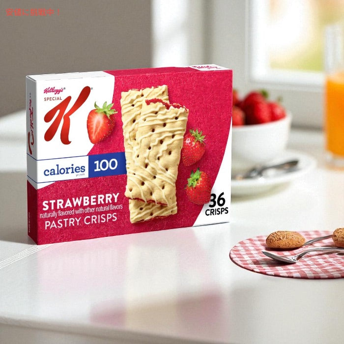 ケロッグ Kellogg's スペシャルK ペストリークリスプ ストロベリー味 18袋入り Special K Pastry Crisps Strawberry 2