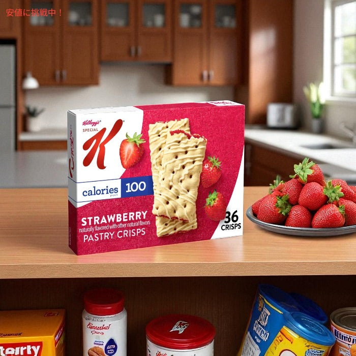 ケロッグ Kellogg's スペシャルK ペストリークリスプ ストロベリー味 18袋入り Special K Pastry Crisps Strawberry 4