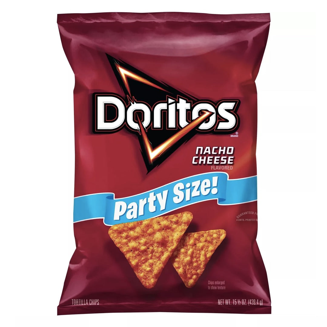 Doritos Nacho Cheese Flavored Tortilla Chips / ドリトス トルティーヤチップス ナチョチーズ味 パーティサイズ 439.4g(15.5oz) 1