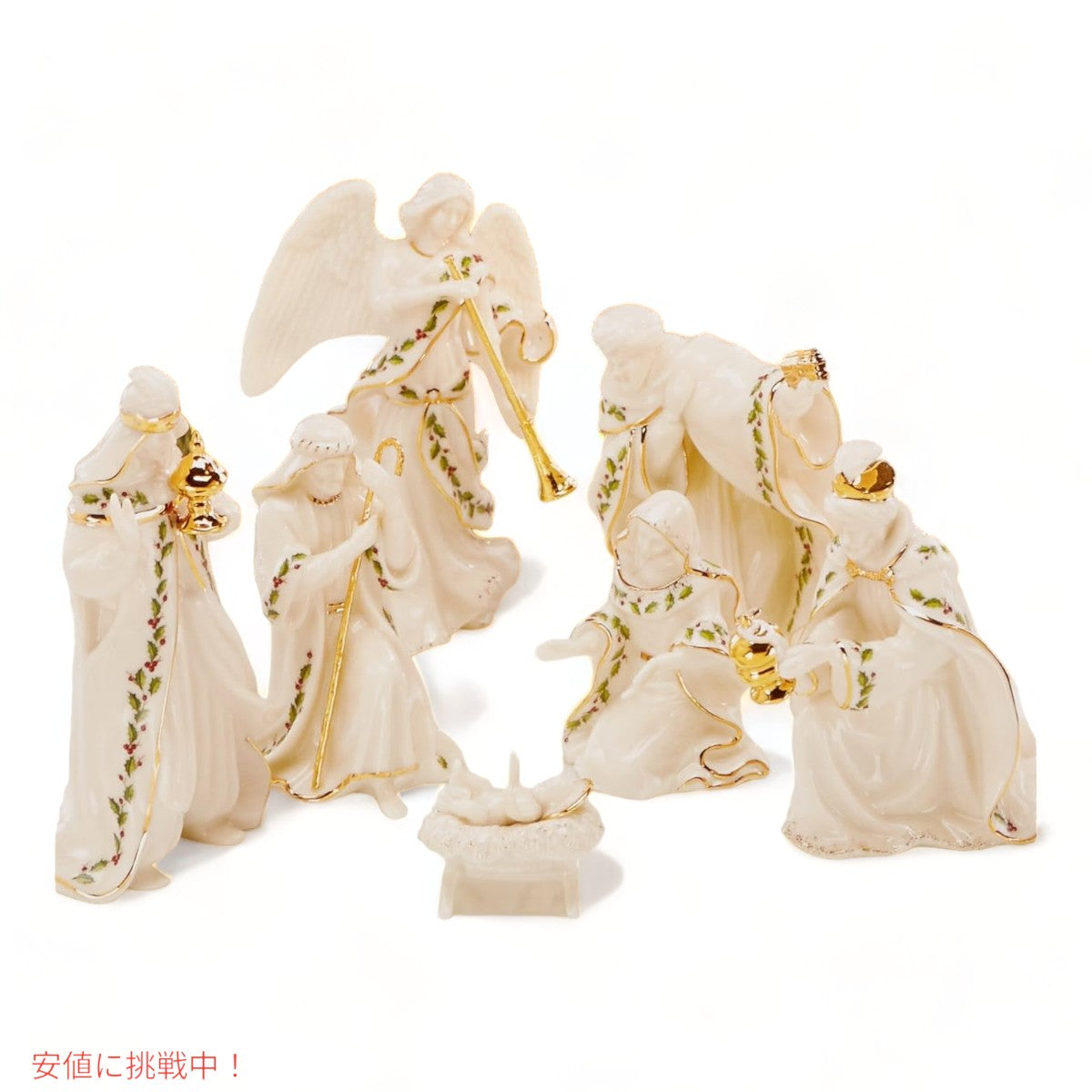 レノックス Lenox ホリデー 聖誕セット 7体  Holiday Mini Nativity Set Floral Mini Nativity 806053 2