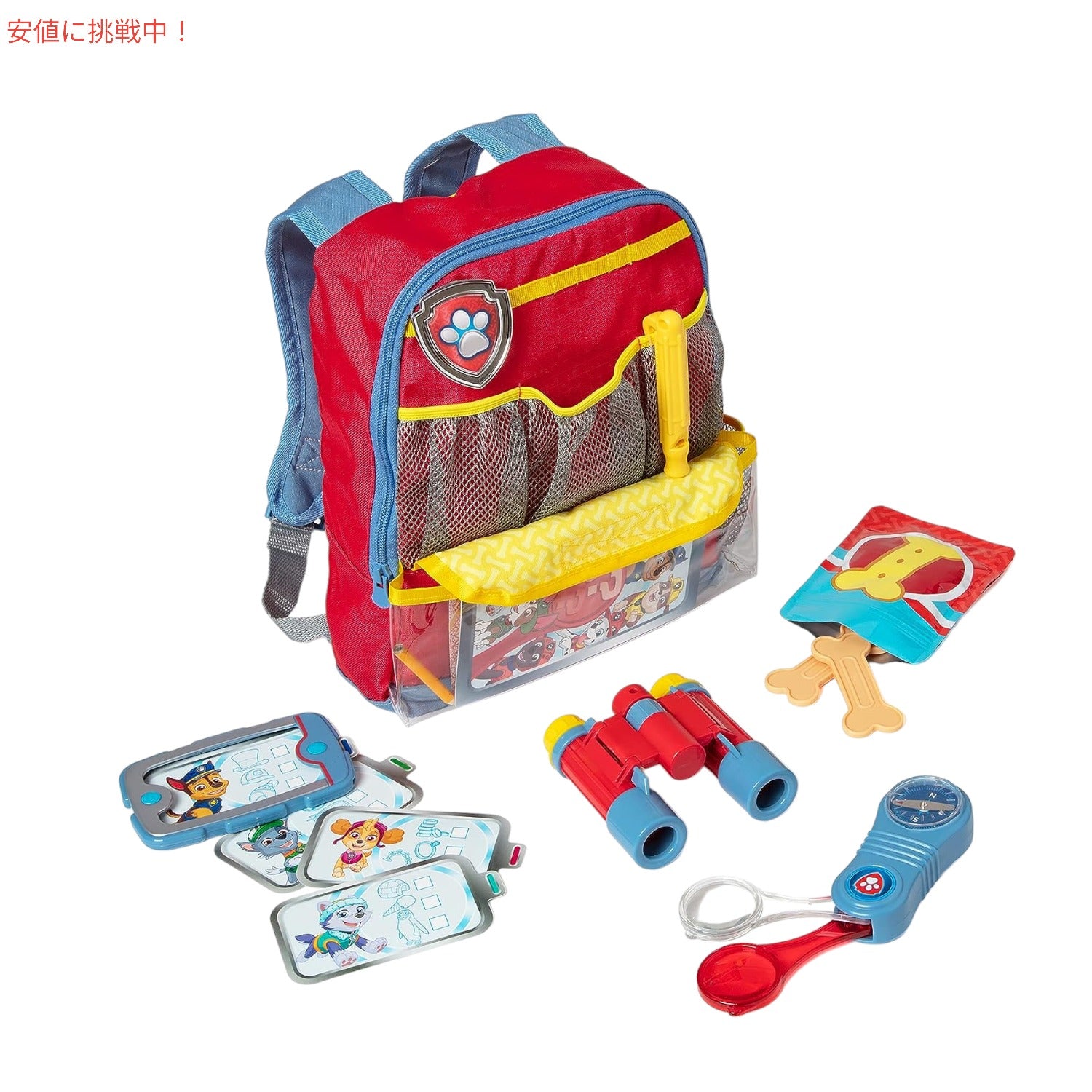 Melissa & Doug PAW Patrol Pup Backpack ロールプレイセット (15 個) - PAW Patrol アドベンチャーパック、おもちゃ、ごっこ遊びアウトドアギア 3