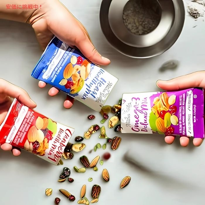 Nature's Garden ネイチャーズガーデン オーガニック トレイルミックス バラエティパック 34g x 24袋入り Organic Trail Mix Variety 24ct 4