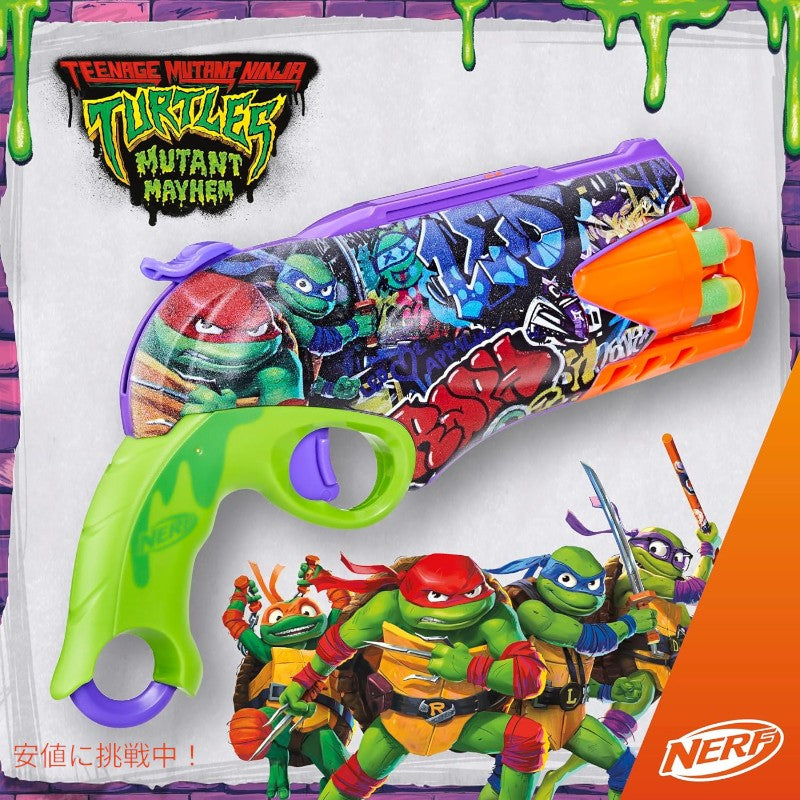 NERF ティーンエイジ ミュータント ニンジャ タートルズ ブラスター エリートダーツ10本付き Teenage Mutant Ninja Turtles Foam Blaster 4