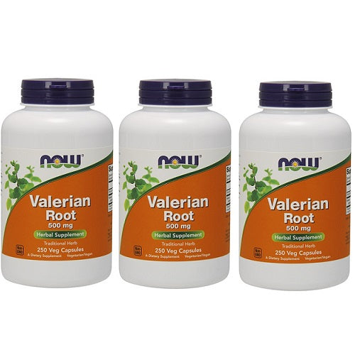 NOW　Valerian Root 500 mg 250 Cap＃4771　ナウ　バレリアン ルート 250 カプセル 3本セット 1