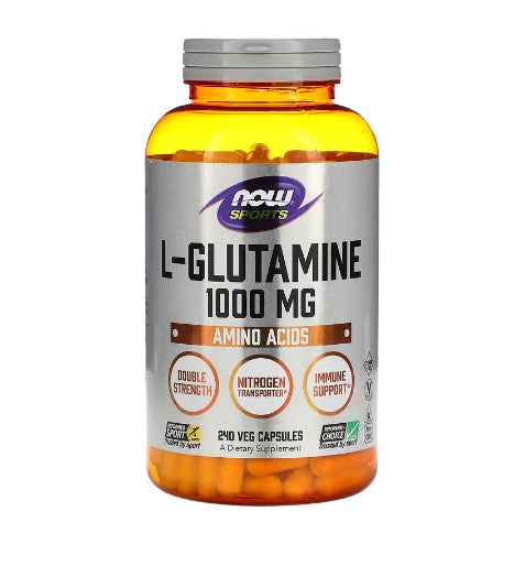 NOW L-Glutamine 1000 mg 240 Veg Capsules #0091 / ナウフーズ　L-グルタミン 1000mg 240カプセル 1