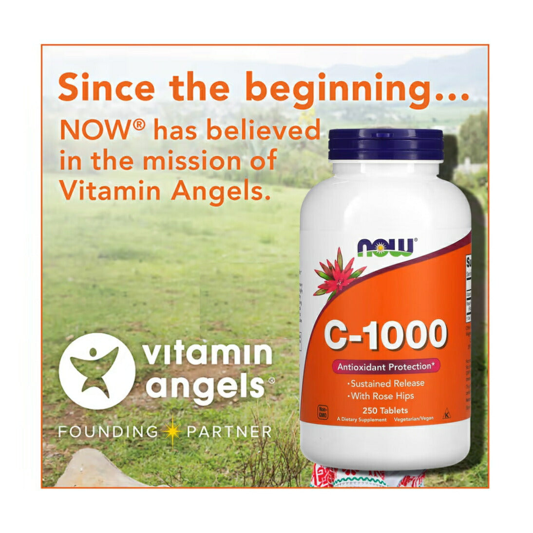 【2個セット】NOW Foods ナウフーズ C-1000＋ローズヒップ（タイムリリース） 250タブレット C-1000, 250 Tablets 5