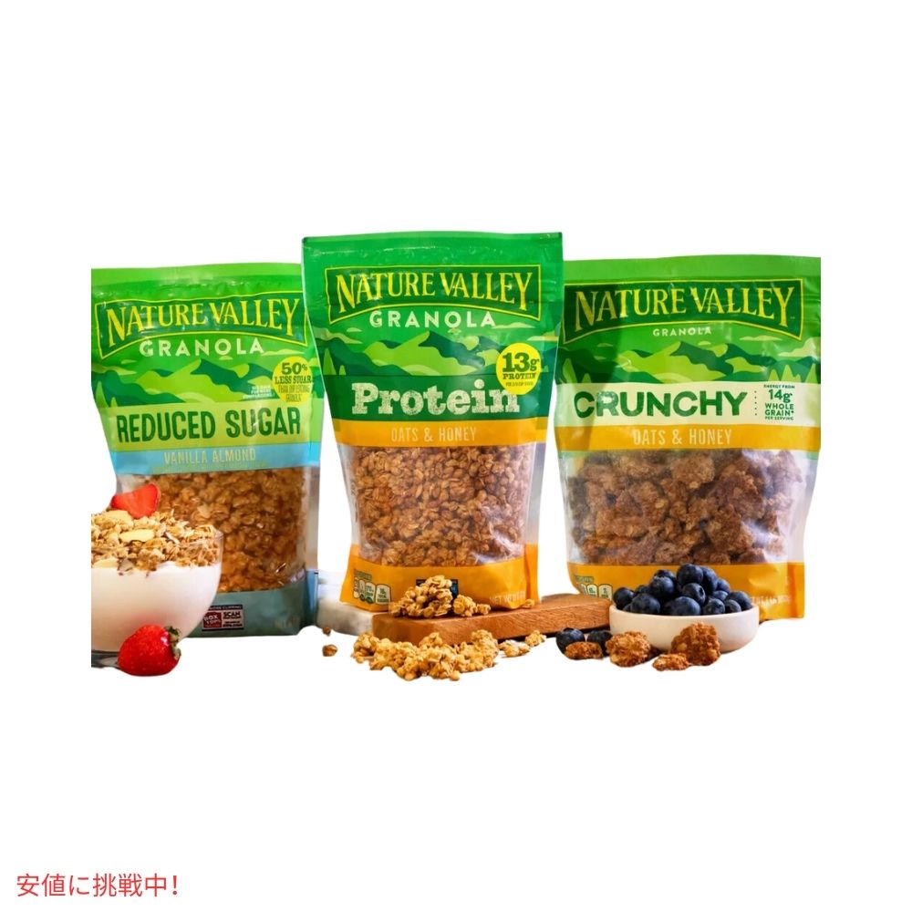ネイチャーバレー オーツンダークチョコレート クランチーグラノーラ 11オンス Nature Valley Oats 'n Dark Chocolate Crunchy Granola 11oz 6