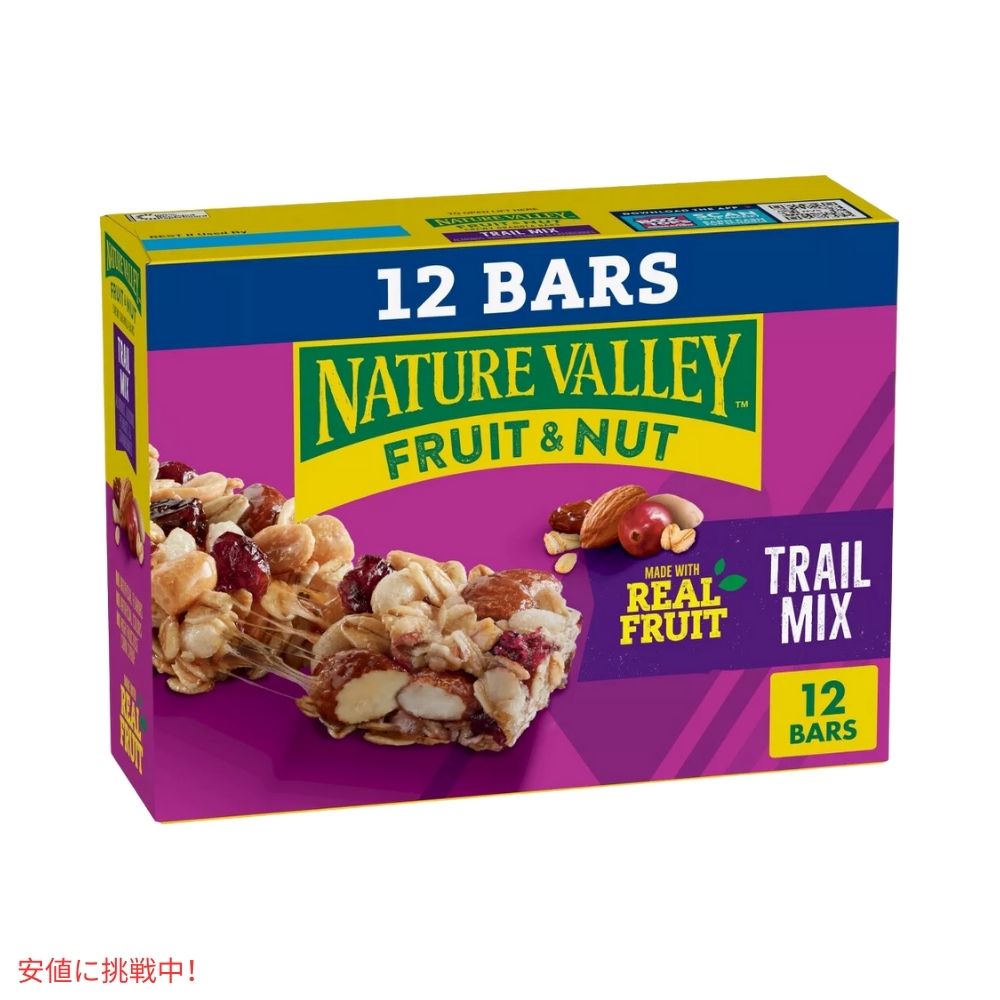 ネイチャーバレー フルーツ＆ナッツ トレイルミックスバー 14.4オンス x 12個 Nature Valley Fruit & Nut Trail Mix Bars 14.4oz x 12ct 2