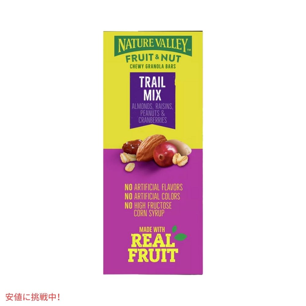 ネイチャーバレー フルーツ＆ナッツ トレイルミックスバー 14.4オンス x 12個 Nature Valley Fruit & Nut Trail Mix Bars 14.4oz x 12ct 5