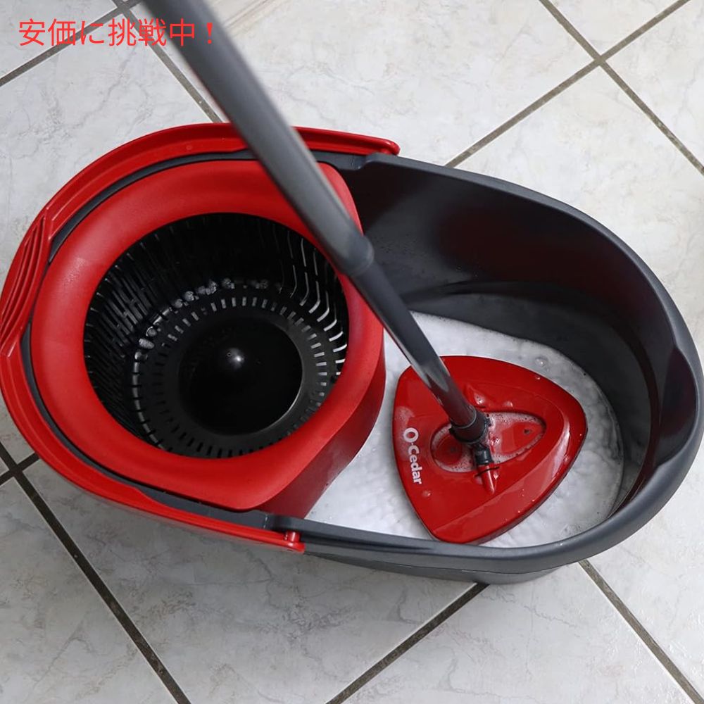 O-Cedar オーシダー イージーウィリング マイクロファイバー スピンモップ＆モップリンガー（モップ絞り器） EasyWring Microfiber Spin Mop & Bucket 8