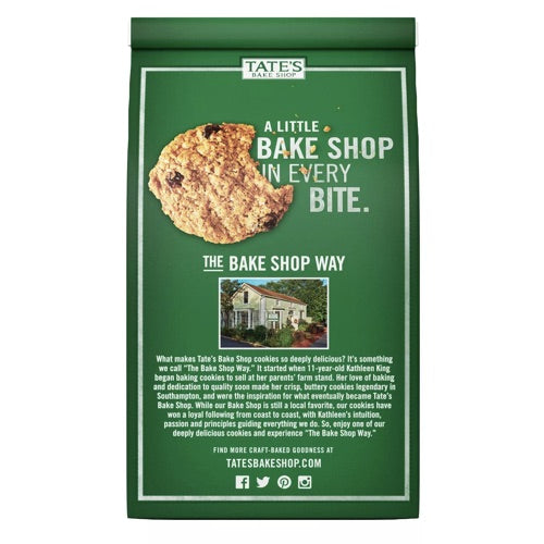 Tate's Bake Shop Oatmeal Raisin Cookies - 7oz / テイツ・ベイクショップ オートミールレーズン クッキー 198g x 1個 2