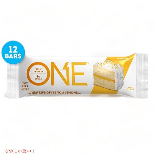 ONE（ワン） プロテインバー [レモンケーキ] 12本入り ONE Protein Bars, Lemon Cake, 12 Bars 1