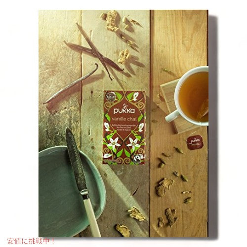 プッカ Pukka オーガニックハーブティー バニラチャイ 20袋入りOrganic Herbal Tea Vanilla Chai Tea Bags 2