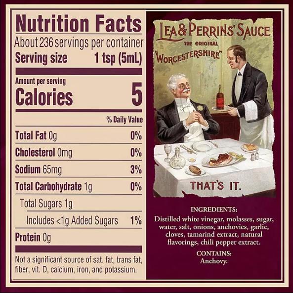 Lea & Perrins リア & ペリンズ オリジナル ウスターソース 591ml The Original Worcestershire Sauce 20oz 5