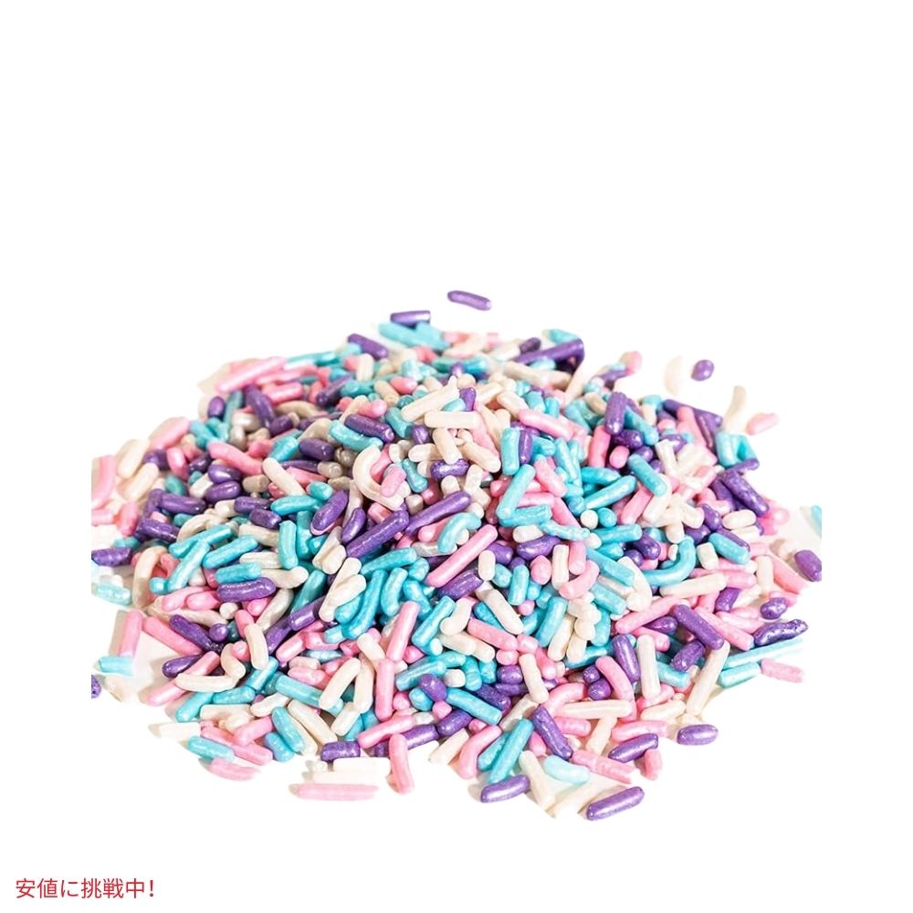 ベーカーパン Bakerpan  食用 メタリック パステルカラー スプリンクル コットンキャンディ 4.3オンス Edible Pastel Colors Sprinkles 2