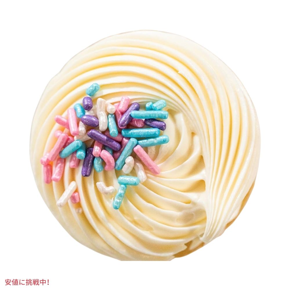 ベーカーパン Bakerpan  食用 メタリック パステルカラー スプリンクル コットンキャンディ 4.3オンス Edible Pastel Colors Sprinkles 5