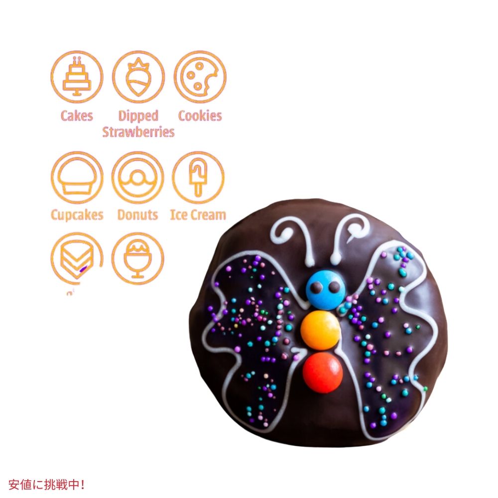 ベーカーパン Bakerpan パステルカラー スプリンクル コットンキャンディ 食用 メタリック ノンパレイユ 5.1オンス Edible Metallic Pastel Color Nonpareils 4