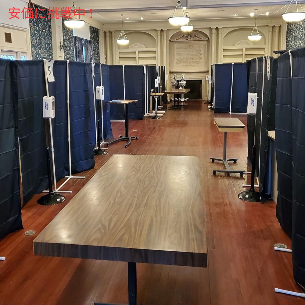 Port-A-Wall ポータウォール 携帯 ルームディバイダー ダークブルー 仕切りカーテン 高さ178x幅183cm Portable Room Divider Dark Blue 8