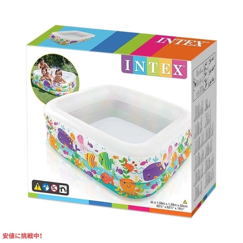 INTEX インテックス インフレタブル プール スイムセンター アクアリウム キッズプール 家庭用プール Swim Center Clearview Aquarium Inflatable Pool 6