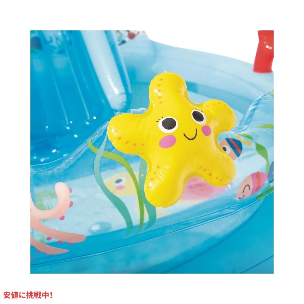 INTEX インテックス 子供用 インフレタブルプール 滑り台付き アンダーザシー Under The Sea Inflatable Kiddie Pool 4