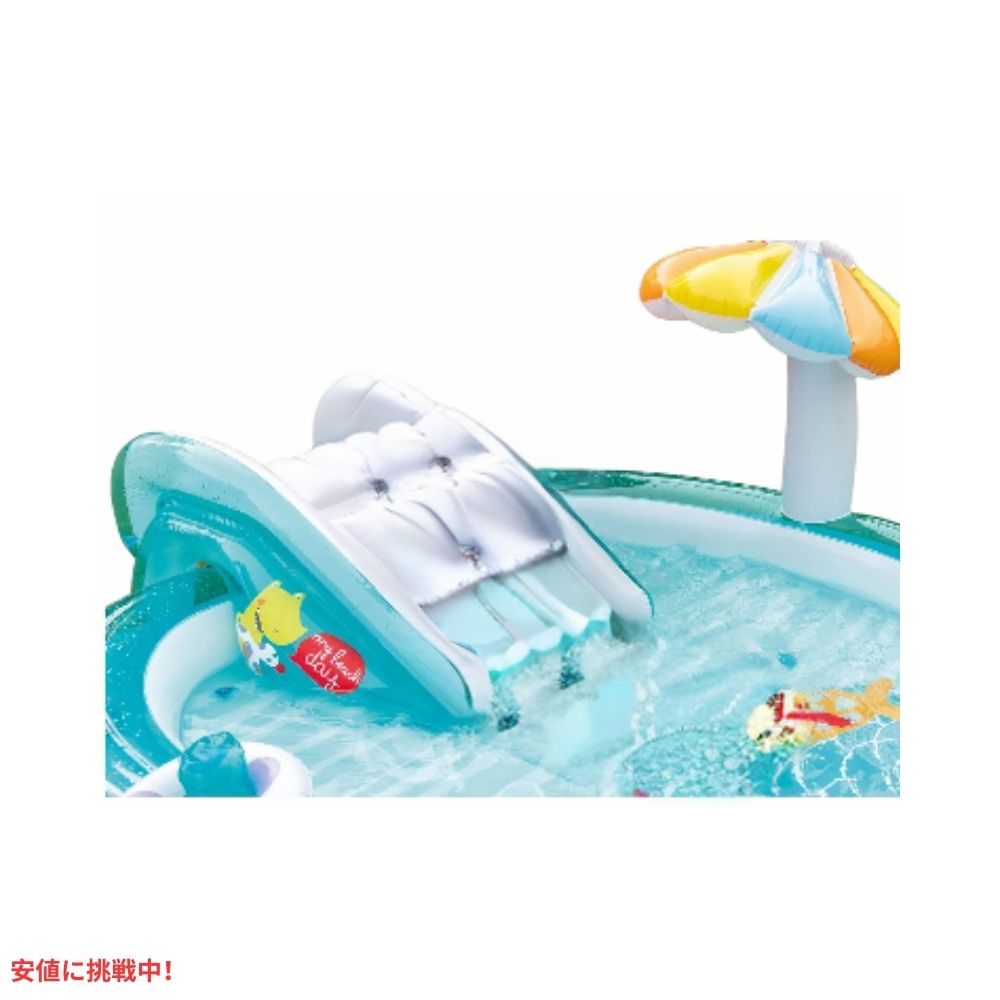 INTEX インテックス インフレータブル 子供 プール ワニプレイセンター 滑り台付き キッズプール Gator Inflatable Kiddie Pool Water Play Center with Slide 3