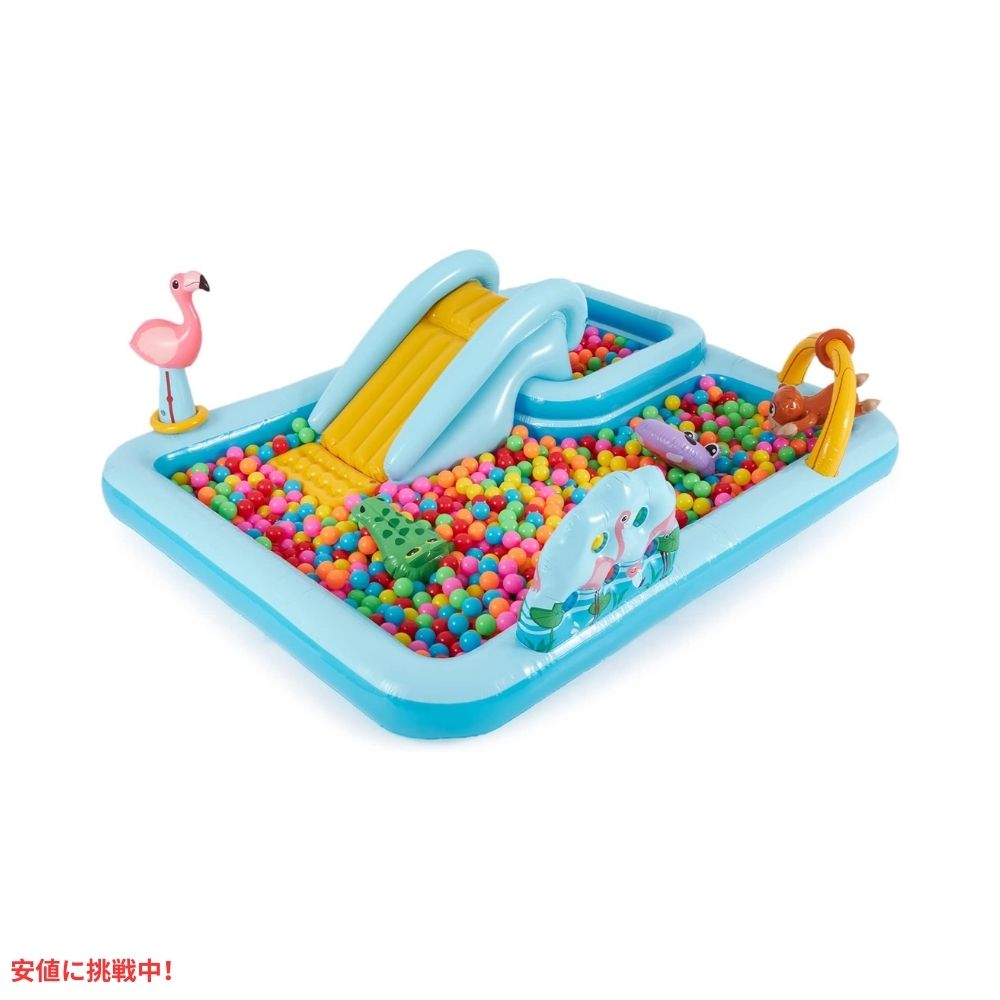 INTEX インテックス インフレータブル プール ジャングルアドベンチャー 子供用 プール 滑り台付き Jungle Adventure Play Center Kiddie Pool 3