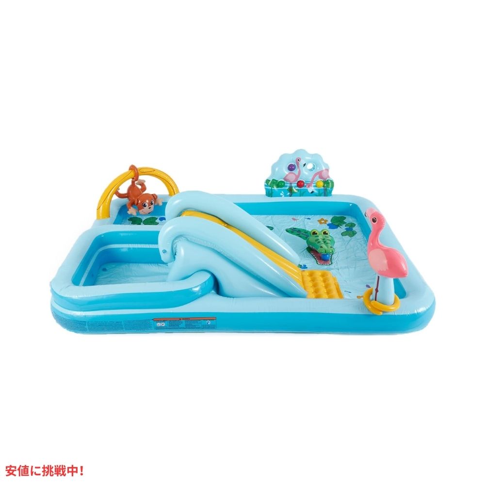 INTEX インテックス インフレータブル プール ジャングルアドベンチャー 子供用 プール 滑り台付き Jungle Adventure Play Center Kiddie Pool 4