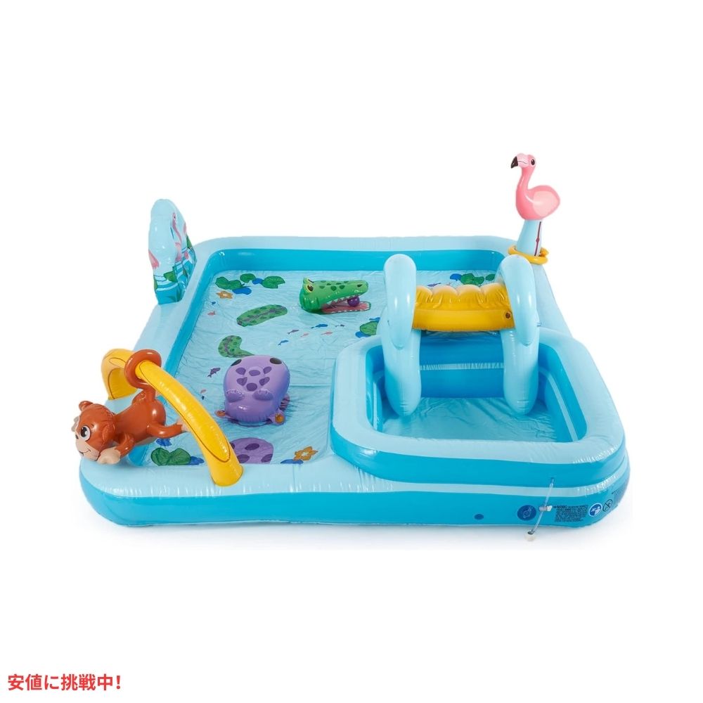 INTEX インテックス インフレータブル プール ジャングルアドベンチャー 子供用 プール 滑り台付き Jungle Adventure Play Center Kiddie Pool 6