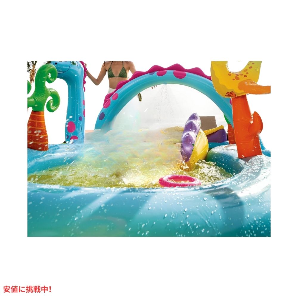 INTEX インテックス 子供用 インフレタブル プール ディノランド Dinoland Backyard Play Center Kiddie Inflatable Swimming Pool 5