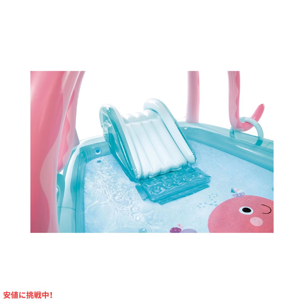 INTEX インテックス フレンドリーオクトパス インフレータブル キッズプール ウォータースプレイヤー＆スライド付 Friendly Octopus Inflatable Kiddie Pool 3