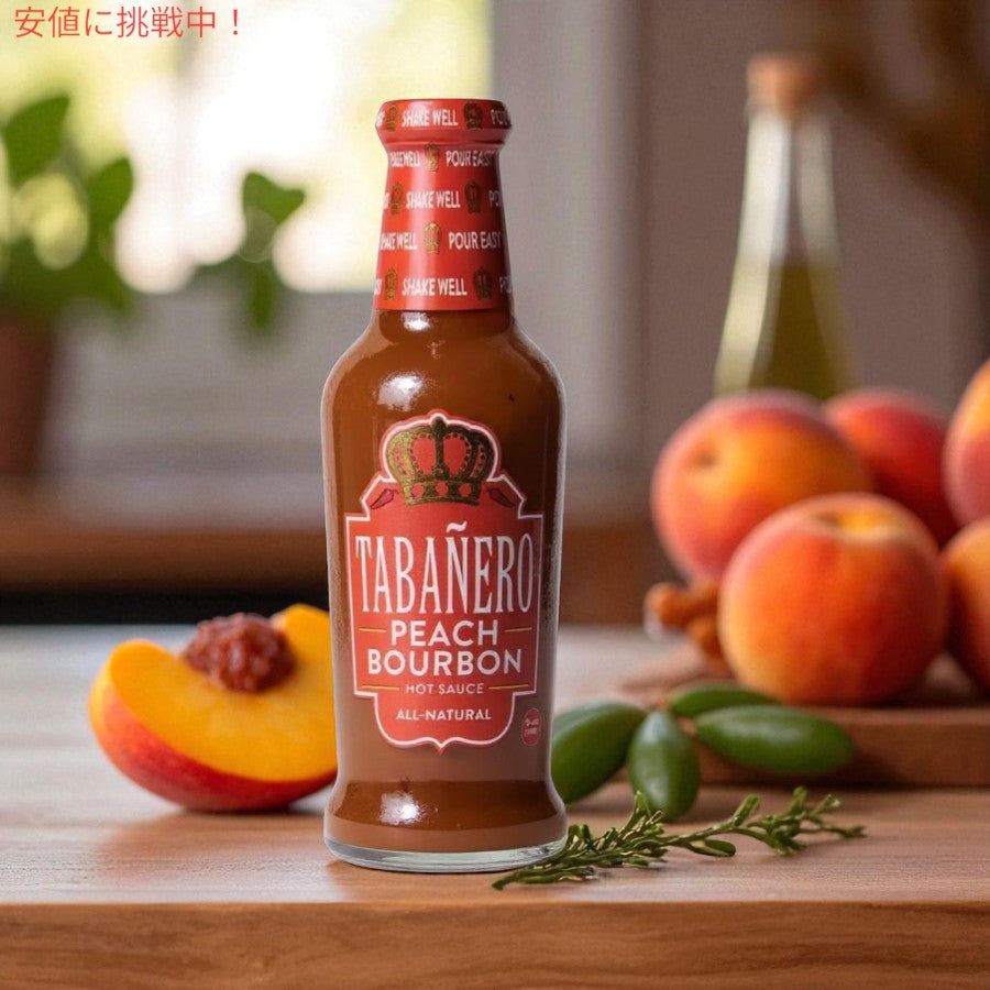 Tabanero タバネロ ホットソース、ピーチバーボン 風味 オールナチュラル 米国製 5oz Hot Sauce, Peach Bourbon Flavor 148ml 2
