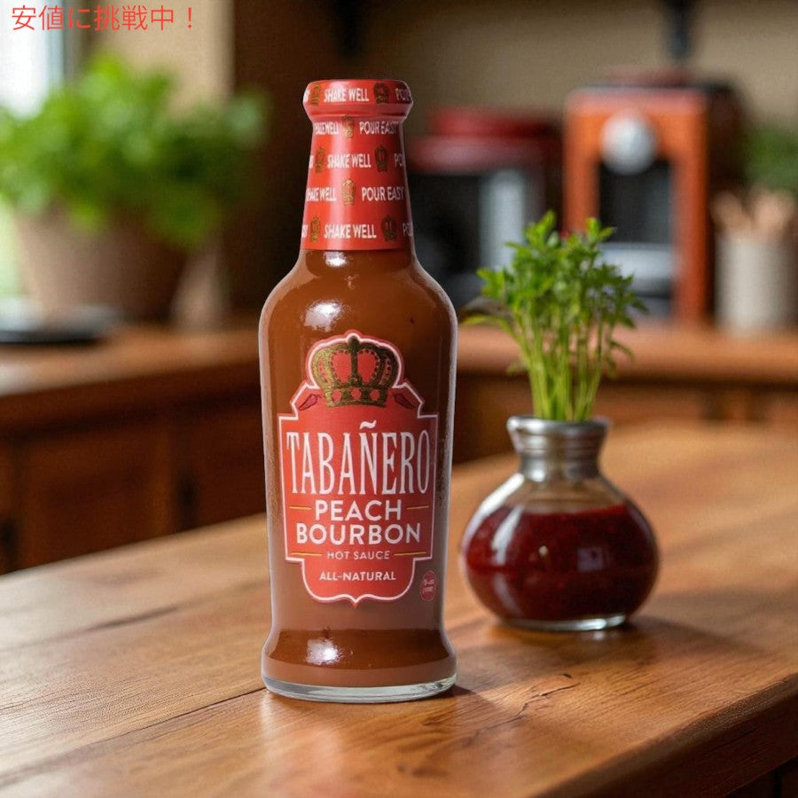 Tabanero タバネロ ホットソース、ピーチバーボン 風味 オールナチュラル 米国製 5oz Hot Sauce, Peach Bourbon Flavor 148ml 3
