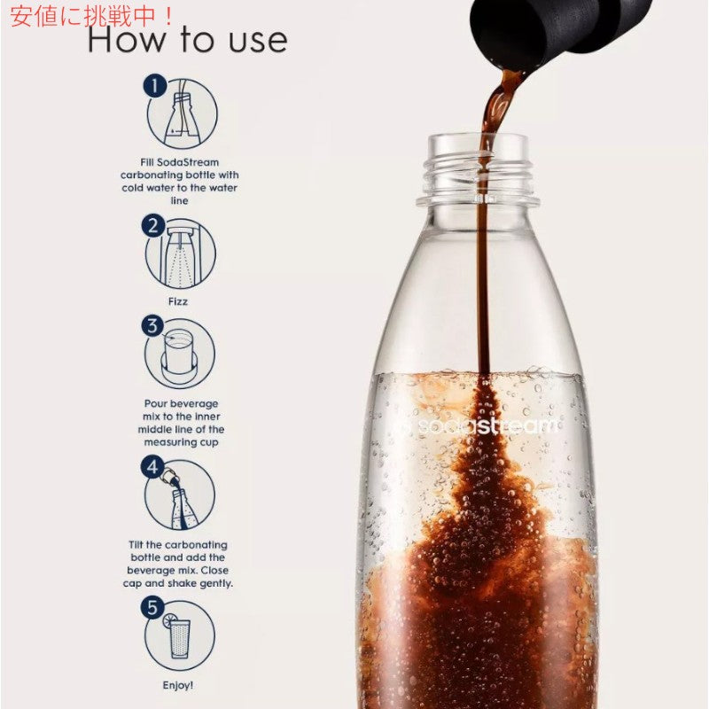 SodaStream ソーダストリーム Pepsi Zero Soda Mix  ペプシゼロ ソーダミックス 14.9oz 4