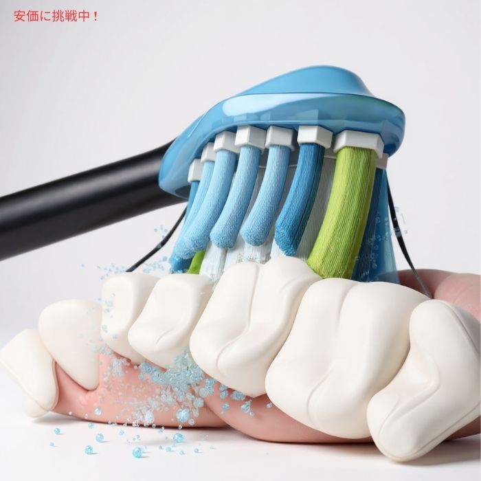 Philips フィリップス ソニッケア 2イン1 電動歯ブラシ用 交換ブラシヘッド [やわらかめ・ブラック] 8本入り Sonicare 2-in-1 Replacement Toothbrush Heads 4