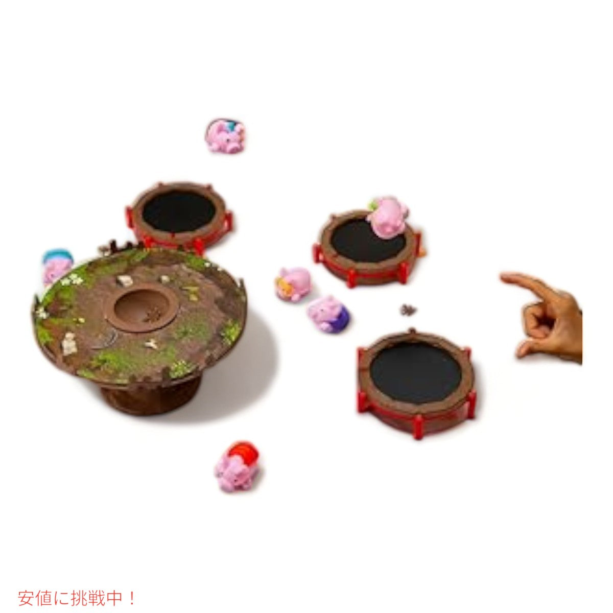 ピッグオントランポリン 2-3人用 ファミリーゲーム スキル＆アクション Pigs on Trampolines Family Game Skill & Action 6