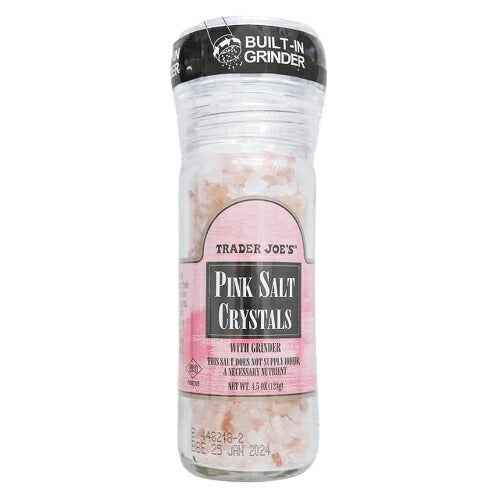 トレーダージョーズ ピンクソルト グラインダー付き 128g / 4.5oz  Trader Joe's Pink Salt Crystals with Grinder 1