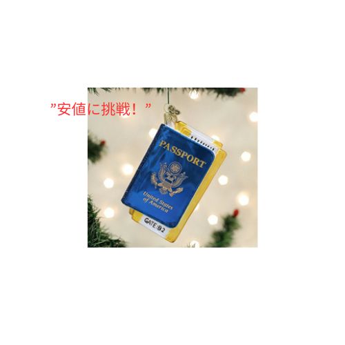 Old World Christmas パスポート ガラス吹きクリスマス ツリーのオーナメント 2